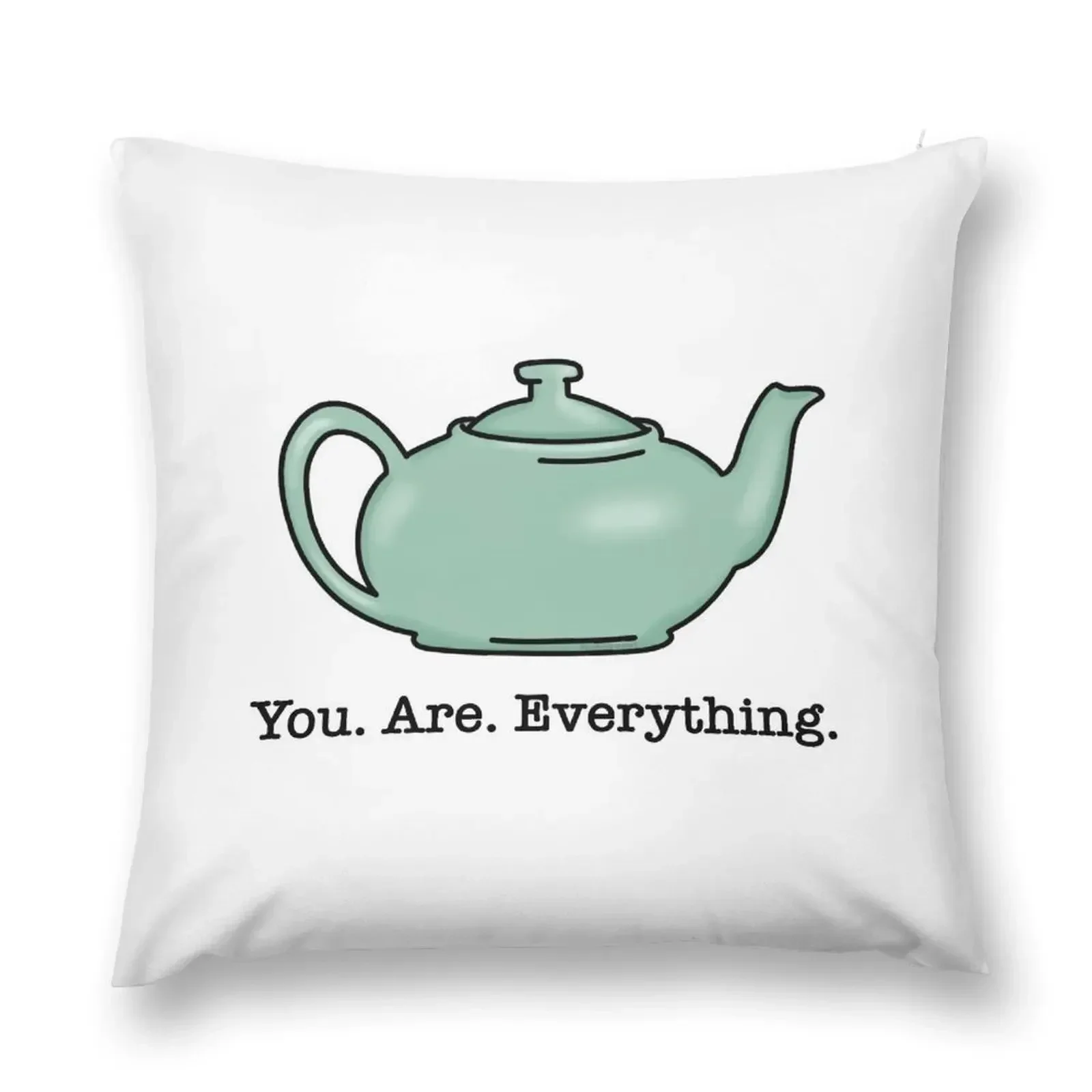 Pam Beesly and Jim Halpert Teapot - You Are Everything Throw Pillow Christmas Pillow Cases Decorative pillowcase pillow