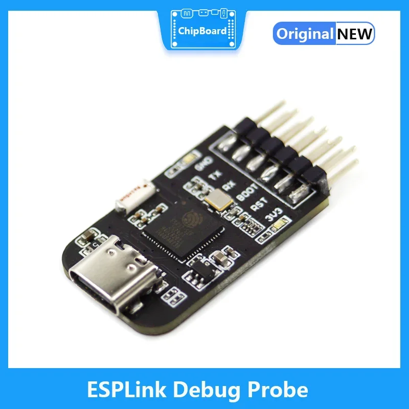 FireChip ESPLink Debug Probe Support Espressif ESP Series Chips ESP32 JTAG/UART/Drag and Drop Programming OpenOCD
