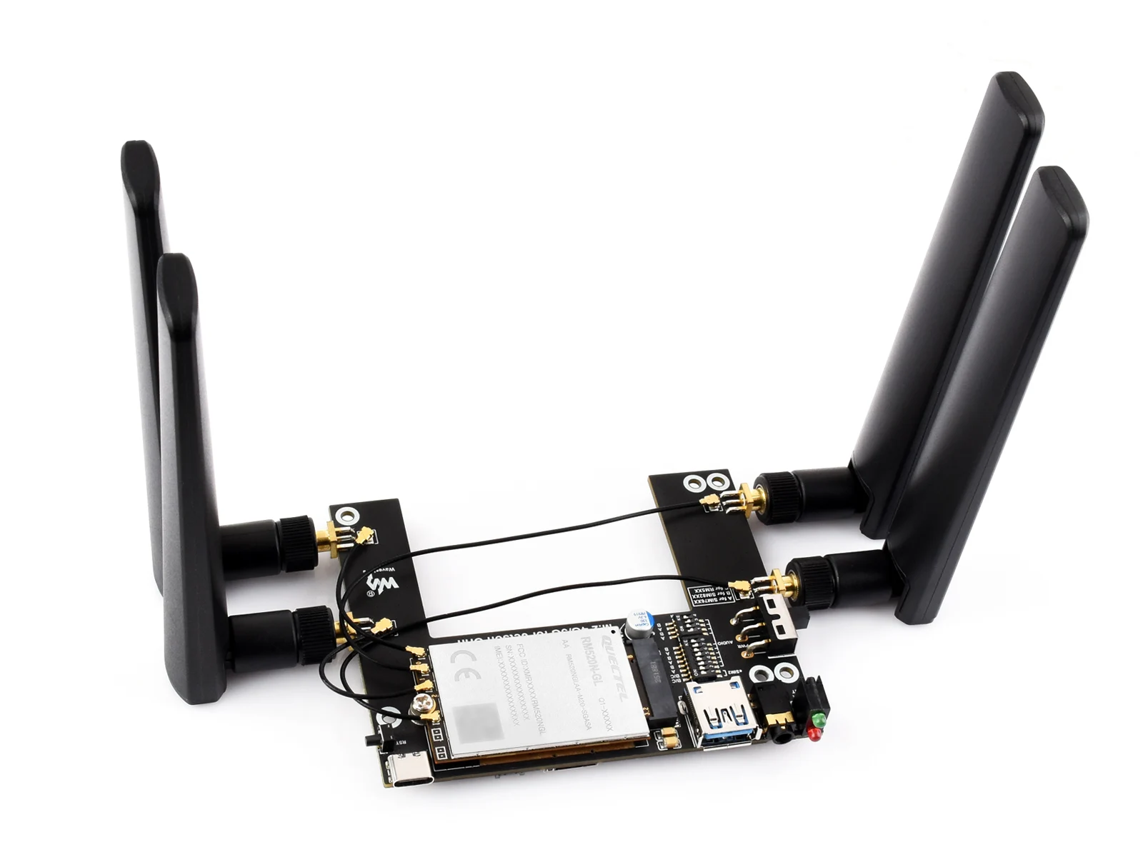 

Модуль 5G/4G/3G, предназначенный для Jetson Orin, включает модуль RM520N-GL, поддерживает сети 5G NSA и SA, позиционирование GNSS