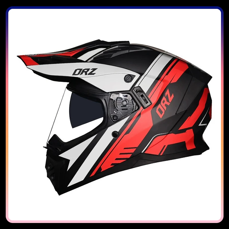

Full Face Motorcycle Helmets Dual Lens Motocross Off Road Helmet Dirt Bike Racing DOT Approved Dirtbike Downhill AM DH Cross Hel