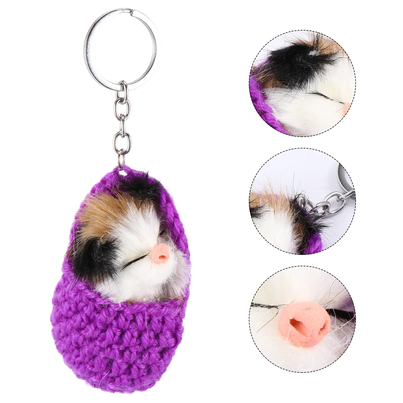 

1Pcs Sleeping Mouse Keychain Good Texture Detailed Craftsmanship Fashionable Key Chain Decor for Daily Use Perfect Gift Choice