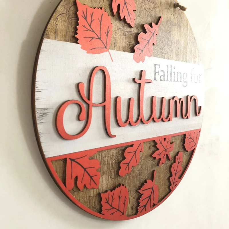 1 PCS Fall Stencils 12In Round Thanksgiving Stencil As Shown Autumn Templates For Door Sign Hanger Wreath Wood Fabric