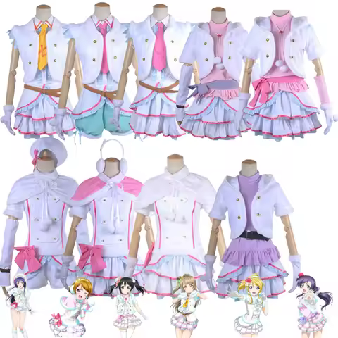 Anime Lovelive Love Live &Mu;'S Snow Halation Kotori Minami Nico Yazawa Rin Hoshizora Cosplay Costume Winter Lolita Dress Cute Suit