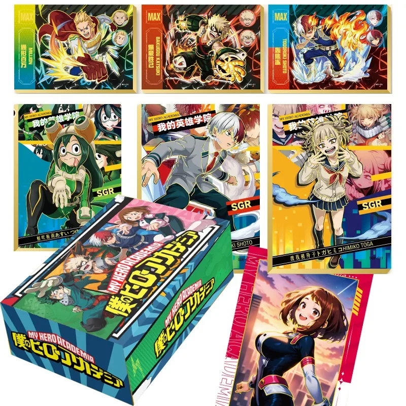 Cardjoy My Hero Academia Cards Midoriya Izuku Anime Collection Card Mistery Box Gra planszowa Zabawka Prezenty urodzinowe dla chłopców i dziewczynek