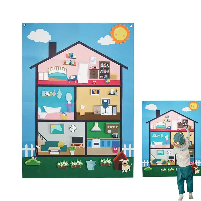 

Flannel Board Stories For Preschool Storytelling Felt Board Set Sensory Learning Interactive Decorative Reusable Game For