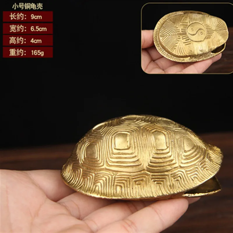 Bronze turtle shell ornament, Chinese-style handicraft, home decor