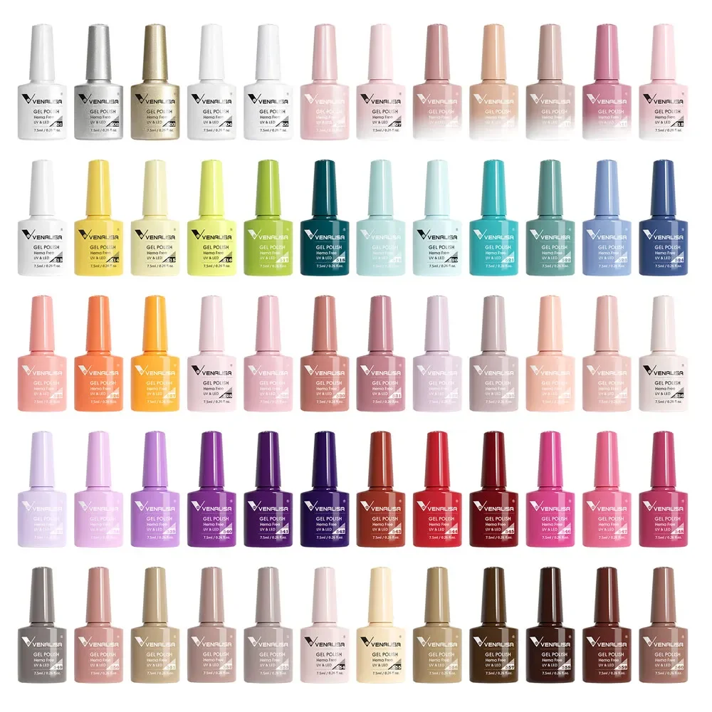 TPO Free VENALISA Gel Nail Polish Kit Upgraded Raw Material Gorgeous Color Nail Manicure Soak off UV LED Nail Gel Varnish Set