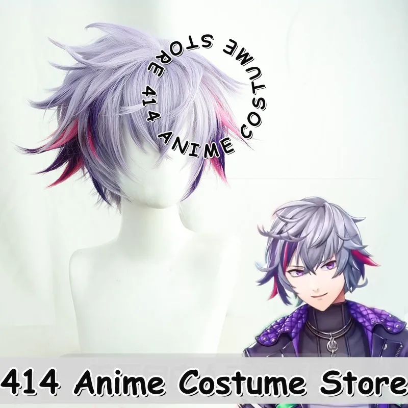 

Game & Anime Fuwa Minato Cosplay Wig NIJISANJI VTuber Layered Flipped-up Streaks Ready Stock Heat-Resistant Fiber Synthetic Hair