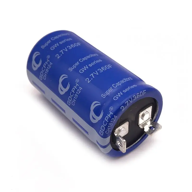 Super Farad Capacitor 2.7V 360F Electrolytic Capacitor Wide Scope of Application Metal Capacitor for Automotive Circuit