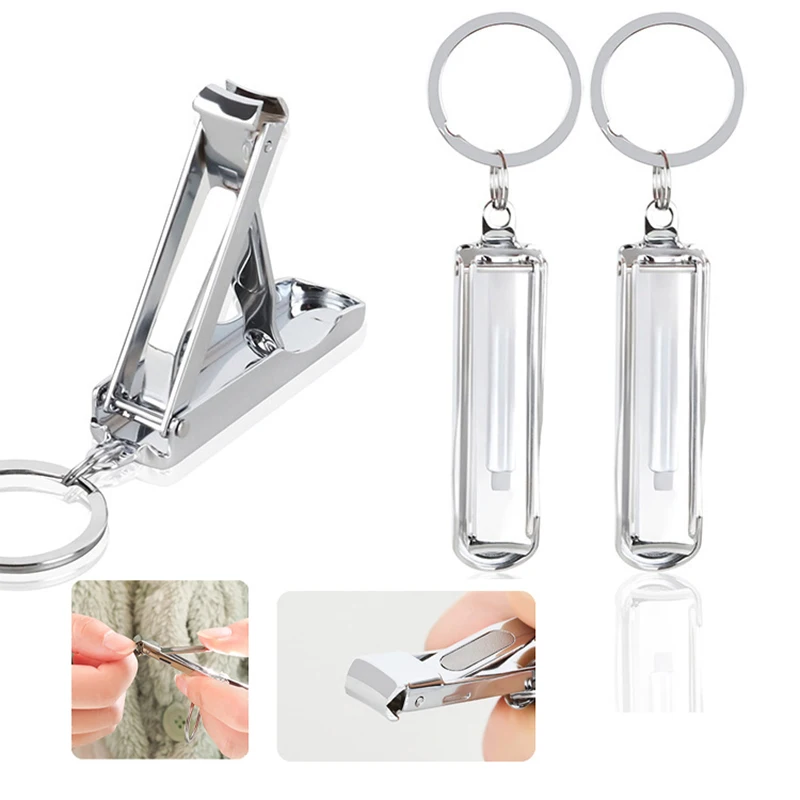 

1Pcs Foldable Ultra-Thin Portable Carbon Steel Nail Toe Cutter Trimmer Scissor Manicure Pedicure Tool Fingernail Clipper