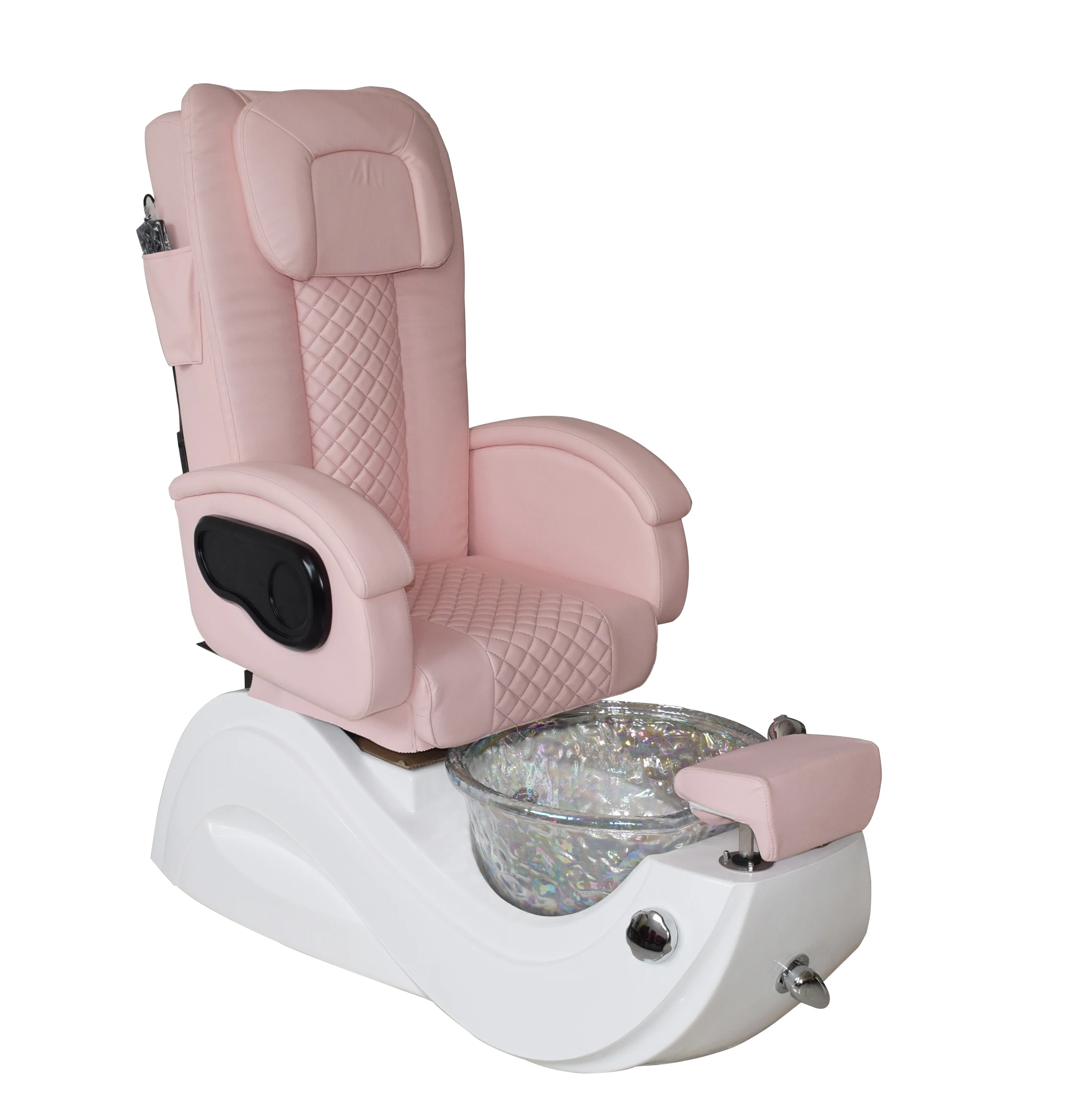 luxury nail salon furniture pink color cheap spa pedicure chairs for foot spa for girls