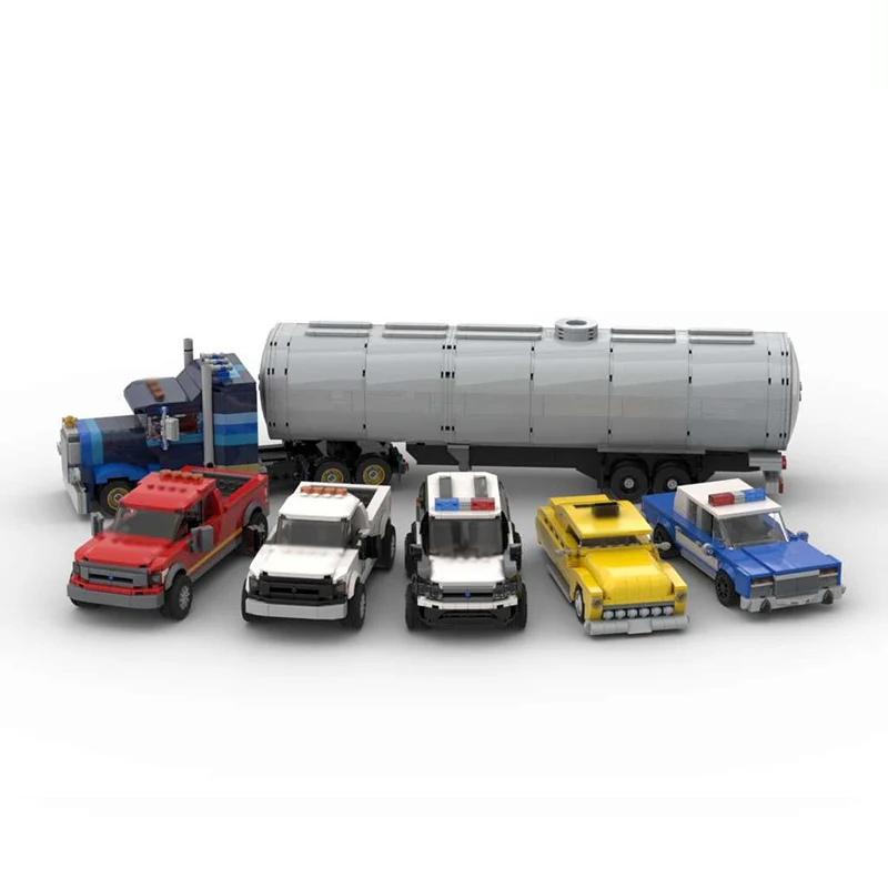 Speed Racing Car Model MOC Building Bricks Service Vehicle Pack Modular Technology Children Holiday Gifts Assemble Toys Suit