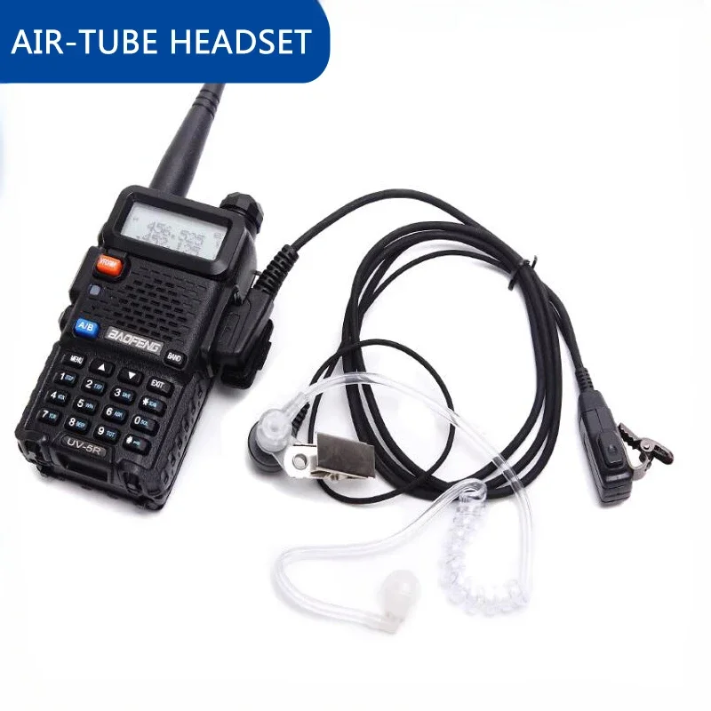 Walkie Talkie Headset QuanSheng UVK5 Earpiece UVK6 UV5R Plus DM-1701 BFUV-13 UV-9R Pro Air Tube Headphone BF-UV5R Two Way Radios
