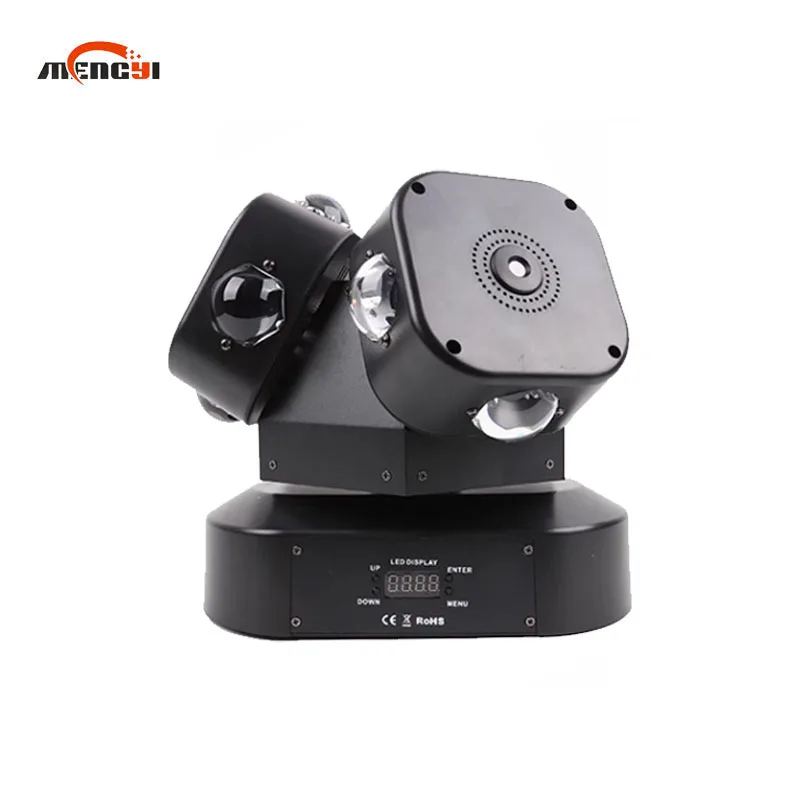 

New 12x10W RGBW 4in1 LED DMX512 Infinite Rotation Three Arm Moving Head Laser Light for DJ Party Recommended