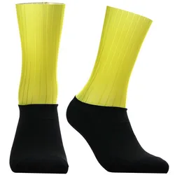 New Bike Team 2024 Aero Socks Seamless Anti Slip Cycling Socks Road Bicycle Socks Outdoor Racing Bike Compression Sport Socks