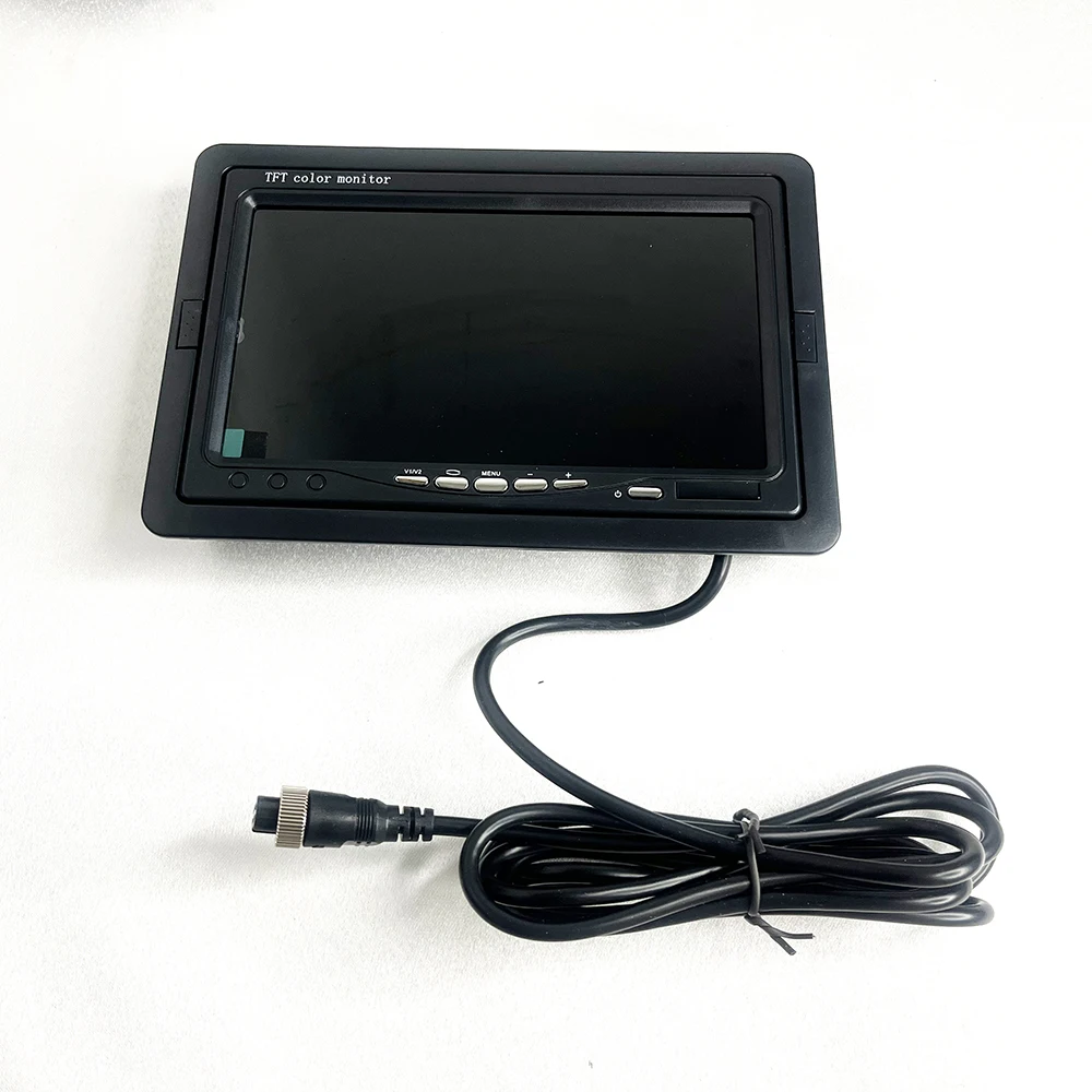 Universal High Definition 7 inch LCD TFT Color Headrest Car Monitor with 4 Pin Connector for MDVR