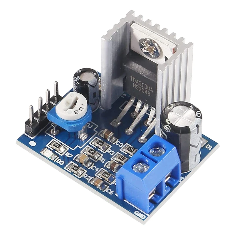 10Pcs TDA2030A Audio Amplifier Module TDA2030 Power Amplifier Board,Power Input Mode 6-12V Speakers Module Converter