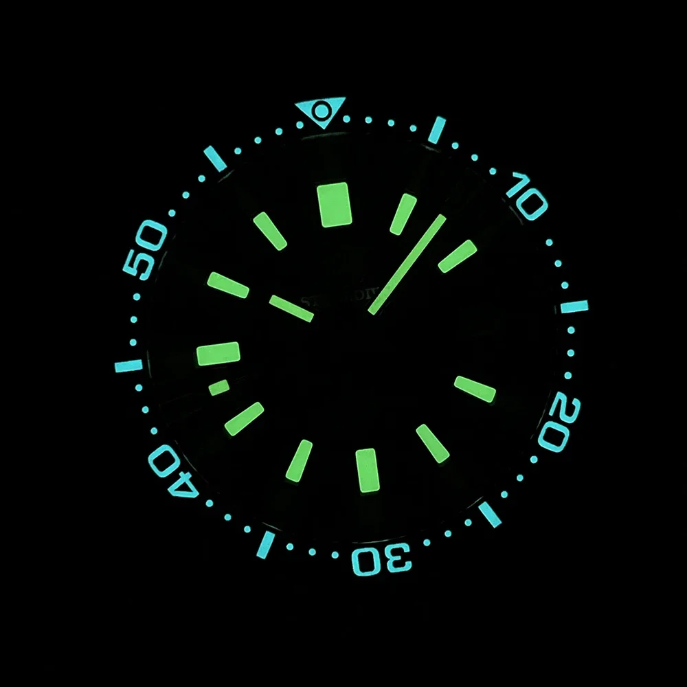 STEELDIVE Brand SD1962S 41.9mm Solid Bronze C3 Green Luminous Sapphire Glass NH35 Automtic 200M Waterproof Mens Dive Watch