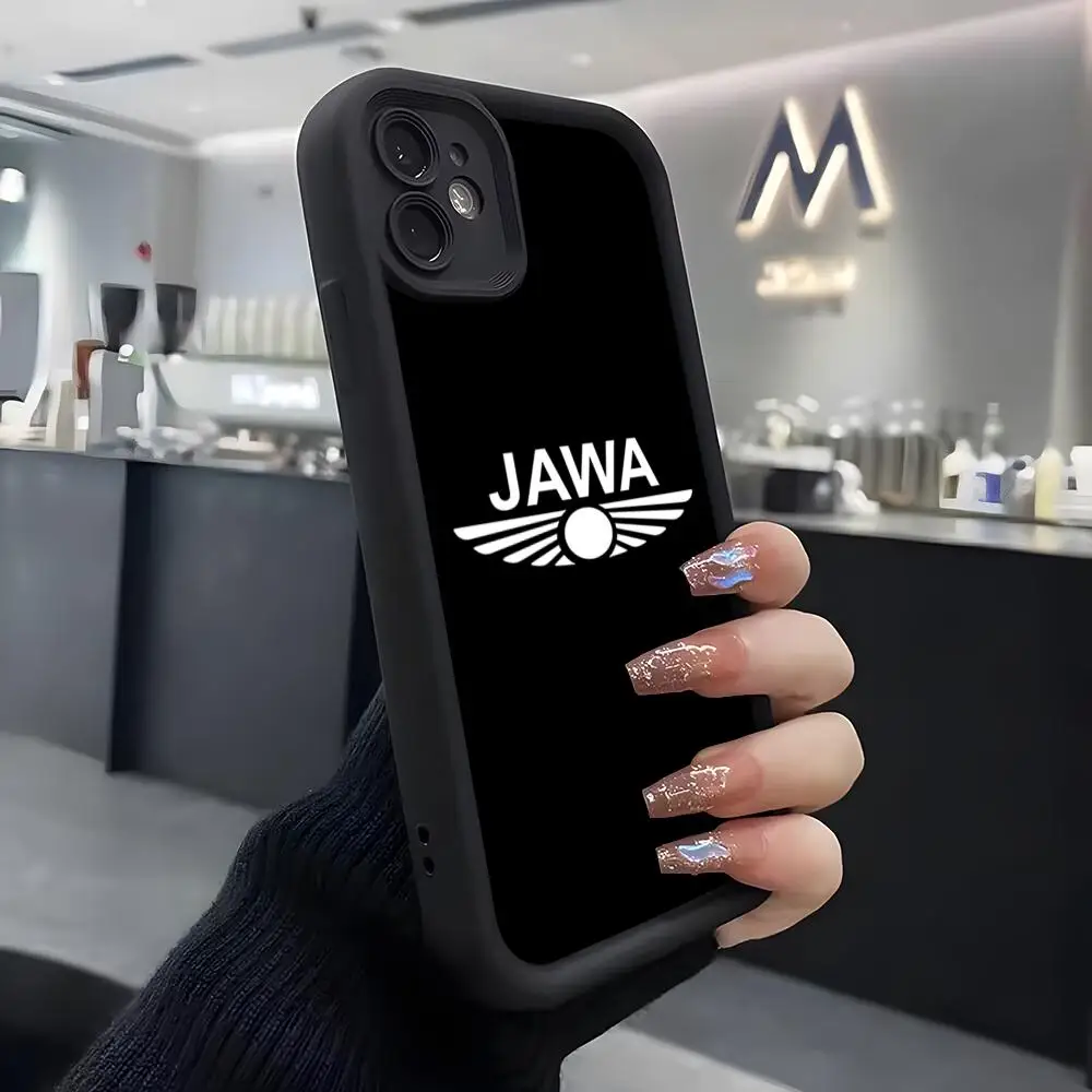 Чехол для телефона J-Jawa Motorcycle iPhone Air 17 Pro Max 16 E 15 14 13 12 11 Mini Plus мягкий силиконовый черный чехол