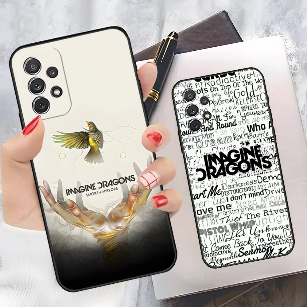 I-Imagine Dragons Eyes Closed Phone Case for Samsung Galaxy A33 A31  A50 A32 A73 A40 A20 A23 A34 A14 A54 Back Cover