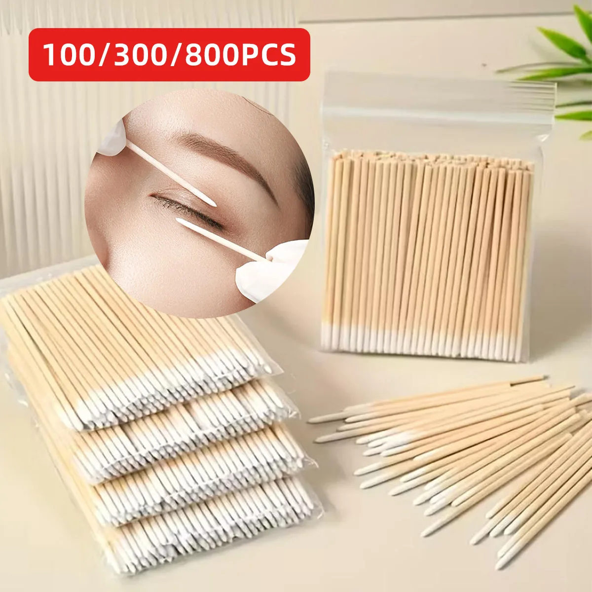 Cotton Swab Cleaning Stick Disposable Strong Pure Cotton Cotton Swab Used For Daily Cleaning Household Makeup Essentials