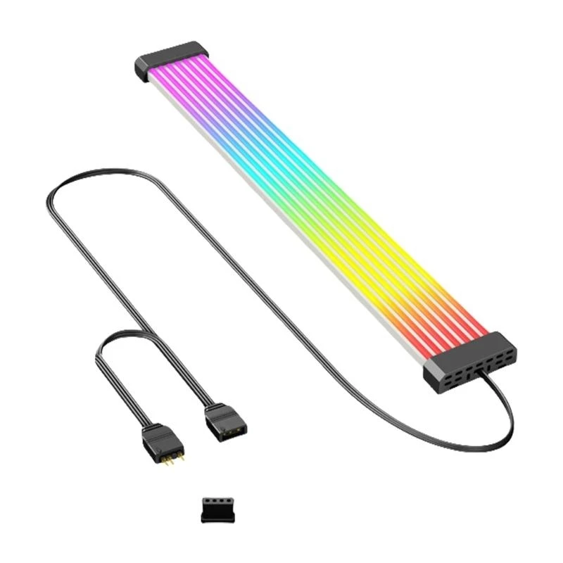

ARGB Lighting Strips GPU Cable Extension 8Pin GPU Power Cable 5V 3Pin ARGB Connectors For Motherboards Syncing Design