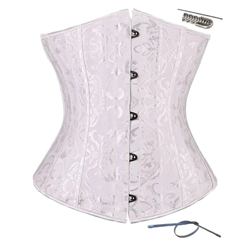 Corset Underbust Top Fake Leather Corset Belt for Women Corset Cinchers with Zipper