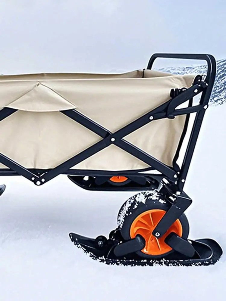 AliExpress NONE Stroller Skis 2 In 1 Snow Scooter Strollers Wheel Ski Sled Glider Skiing Attachment For Parents Sports Camping Jogging Cycling