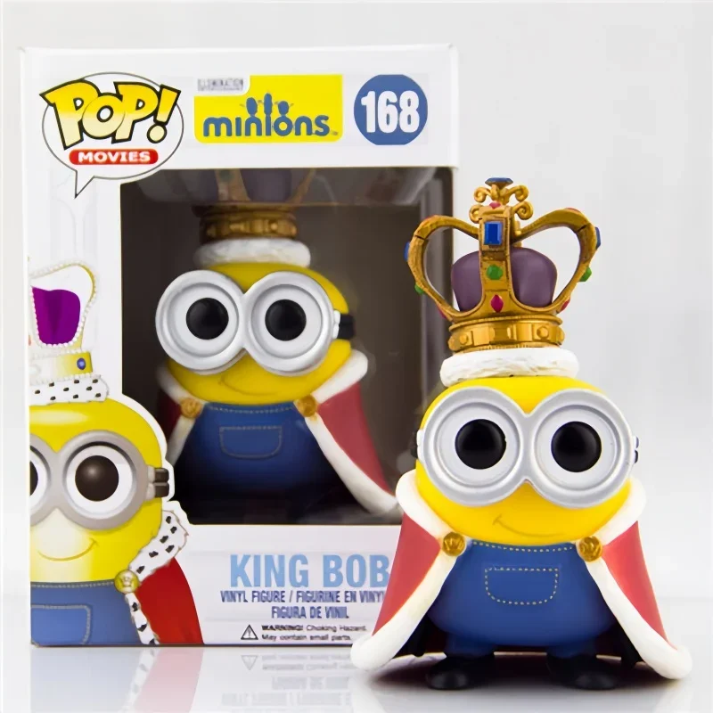 New Funko Pop Despicable Me Minions 3 Kings Original Pirates Kevin Minions Anime Figure Collectible Minions Figurine Toy Gift