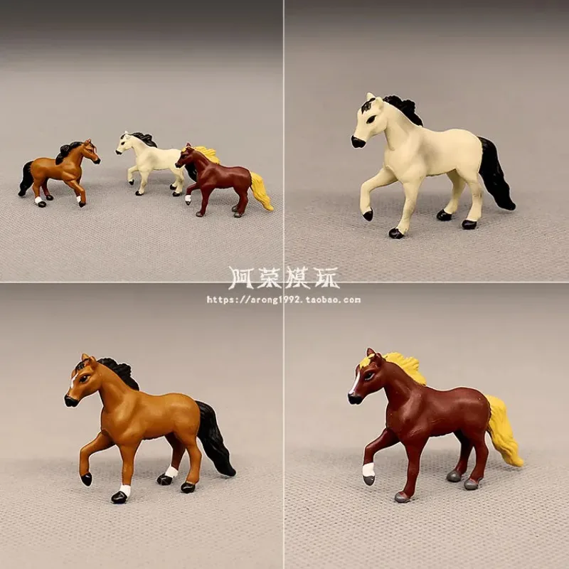 Animal salvaje caballo Appaloosa Lusitano Clydesdale Pony Steed Pinto estallón sillín Ranch figura coleccionable juguetes de modelos