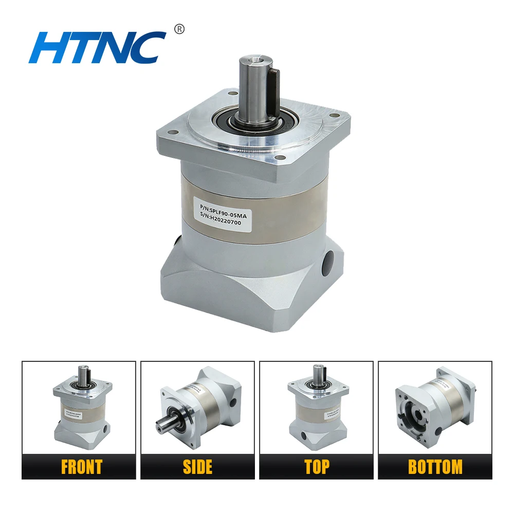 High Accuracy Planetary Reducer HPS90 Suit For 750w 1000w 80 Flange Servo Motor Input Hole 19mm 10Arcmin Max 100Nm For CNC