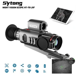 New SYTONG HT-70 LRF Night Vision Scope Built Ballistics Calculator Integrated Infrared HD- NV Sighting Optic Hunting Monocular