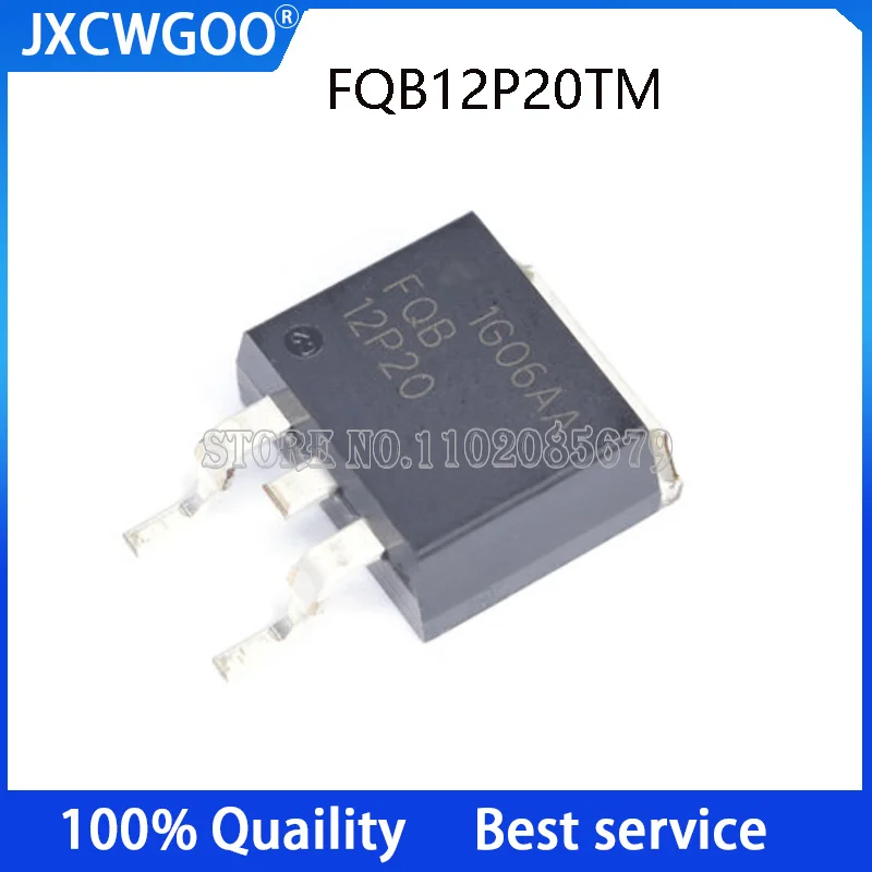 5PCS FQB12P20TM FQB12P20 12P20  TO-263 11.5a/200v p-channel MOS FET C  New original