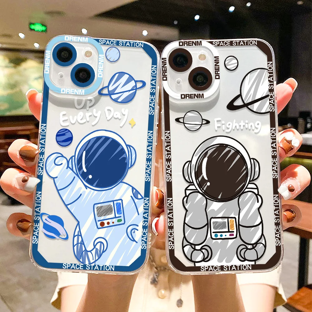 Astronaut Case For Samsung Galaxy A34 A53 A52 A52S A 54 A54 5G A33 A32 A31 A30S A51 A50 A71 A13 A73 A22 A23 A21S A14 Cases Funda