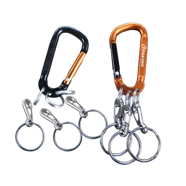 

Quick Release Modular Keychain for - Aluminum Alloy Multitool Carabiner with Detachable Key Rings & Multi-Slot Organizer