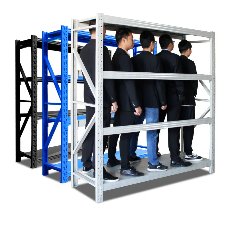 White Shelves for Warehouse Multi-Purpose Use Easy Assembly Scratch Resistant Stable Structure Ergonomic Design Long Lasting