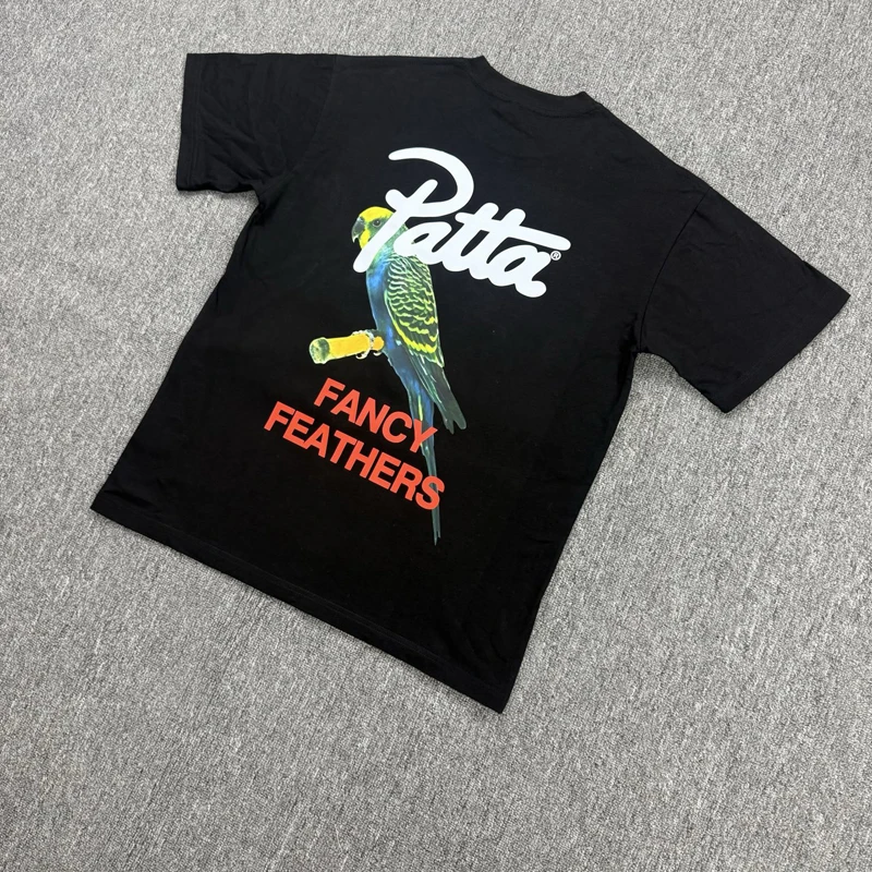 New Style Loose Casual Patta T-shirt Letter Logo Fun Print Crewneck Cotton Short Sleeve Men Women PATTA Tops Tees