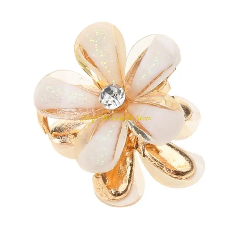 N5KE Lovely Flower Clip Metal Hair Claw Clip Hair Banana Barrettes Female Hair Decors - Detail 1