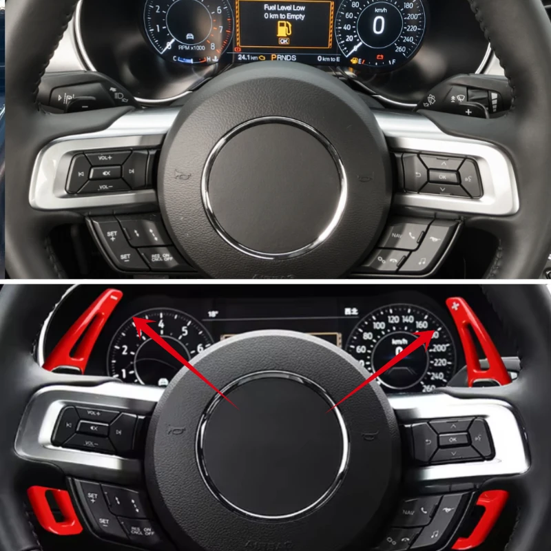 

For Ford Mustang 2015 2016 2017 2018 2019-2021 Car Steering Wheel Shift Paddle Shifter Extension DSG