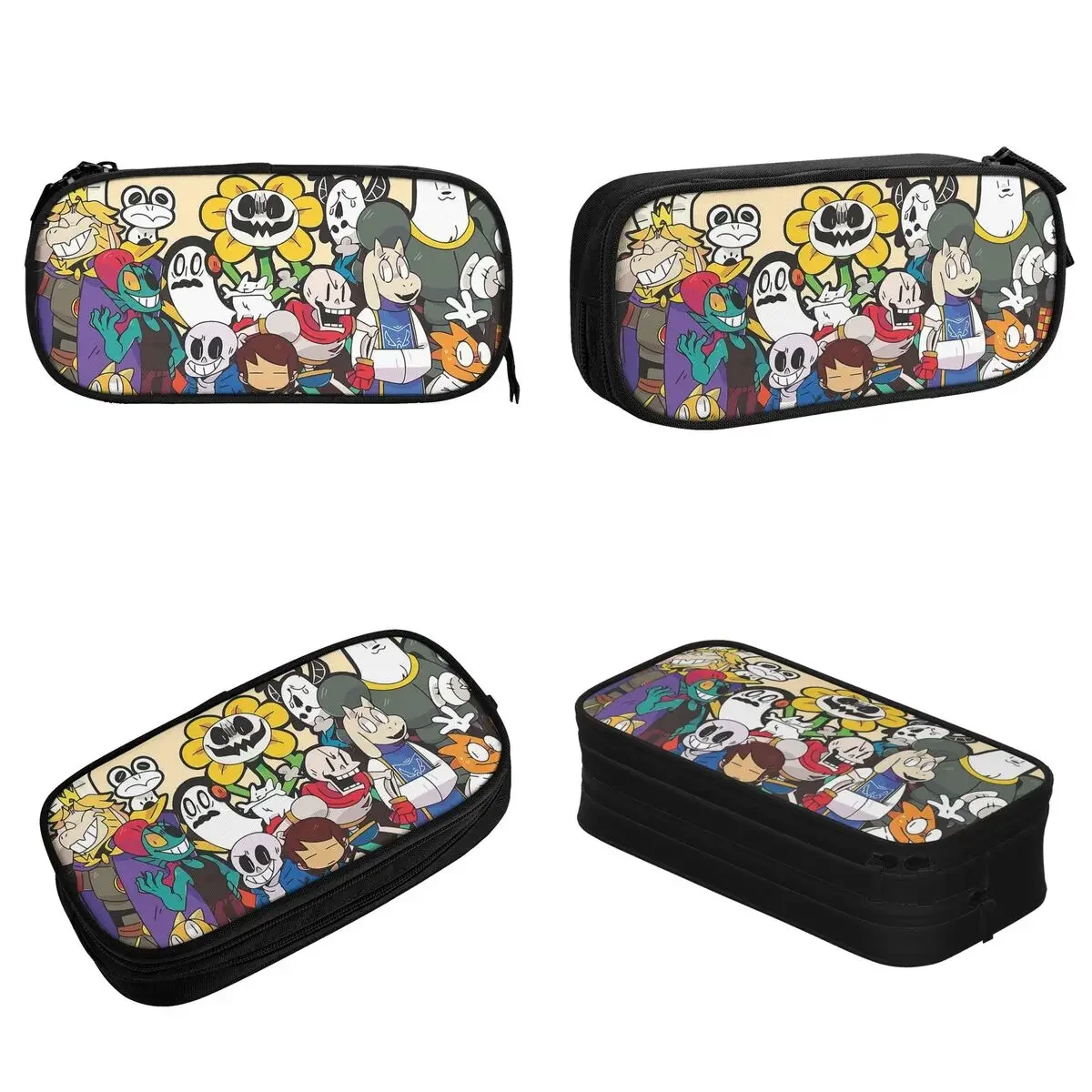 Undertale Pencil Case Sans Dog Papyrus Game Pencil Pouch Pen Box for Student Big Capacity Bag Students School Gift Accessories