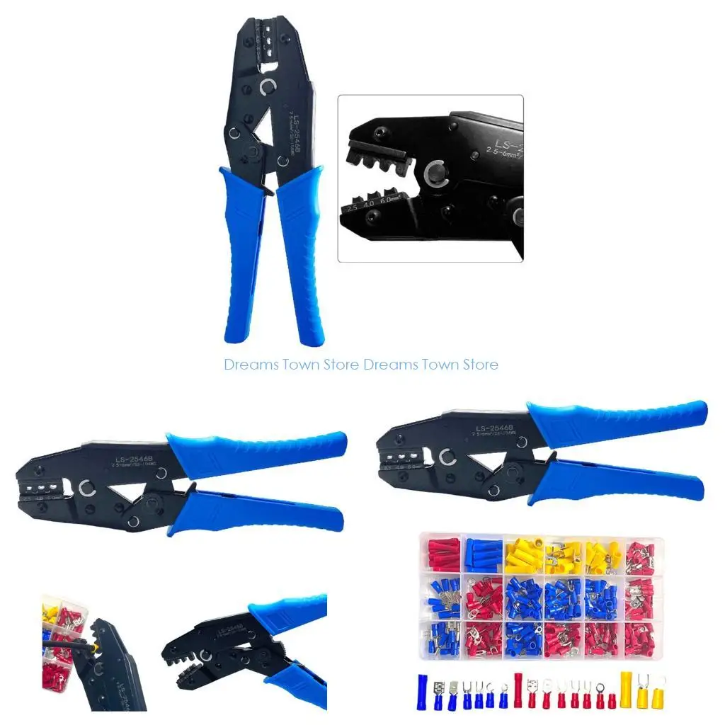 

HX6A LS2546B Heavy Duty Wire Crimping Pliers For Large Section Cables Precise Crimper