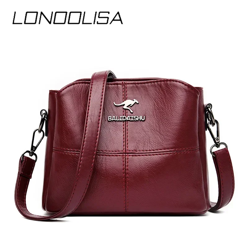 High Quality Soft PU Leather Shoulder Crossbody Bags for Women 2024 New Luxury Handbags Women Bags Designer Messenger Bag Sac