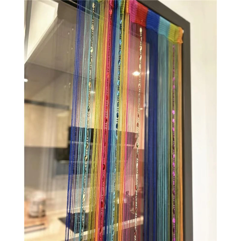 

100*200cm Beaded String Curtain - Fringe Door Curtain, Decorative Tassel Room Divider for Home, Doorway, Party Wedding Decor
