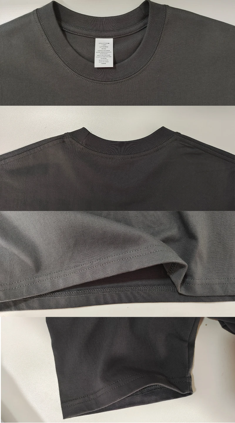 Custom-made men's T-shirts are suitable for team gatherings, gyms, and sports cotton round-neck short-sleeved shirts view 5
