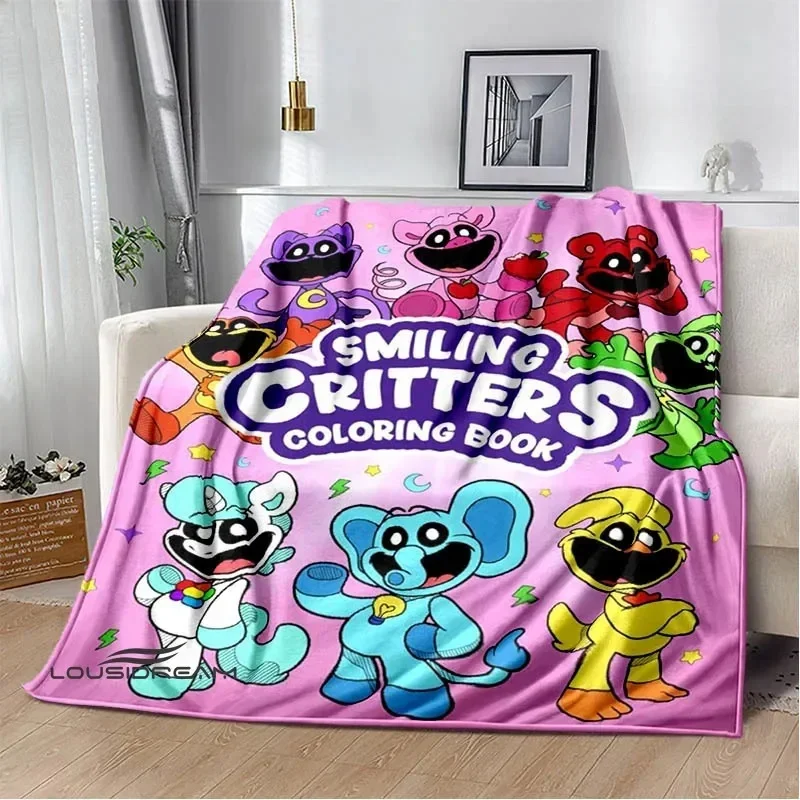 S-smiling critters Cartoon blankets picnic blanket Warm Flannel blankets Soft and comfortable blanket bed linings Birthday Gift