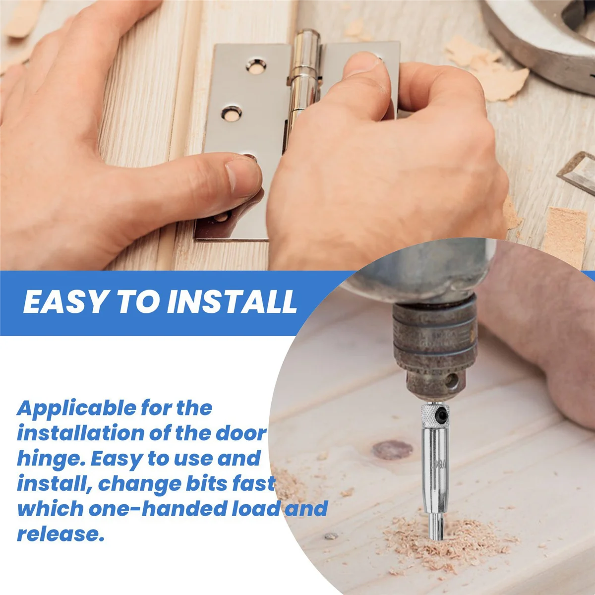 Набор центральных сверл, 5 шт., набор самоцентрирующихся шарниров, набор коронковых сверл для деревообработки, сверла для дверей, окон
