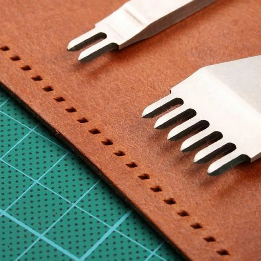 59pcs Leather Craft Working Tools Stitching Sewing Kit Repair Set with Waxed Thread Groover Awl for Beginners Professionals