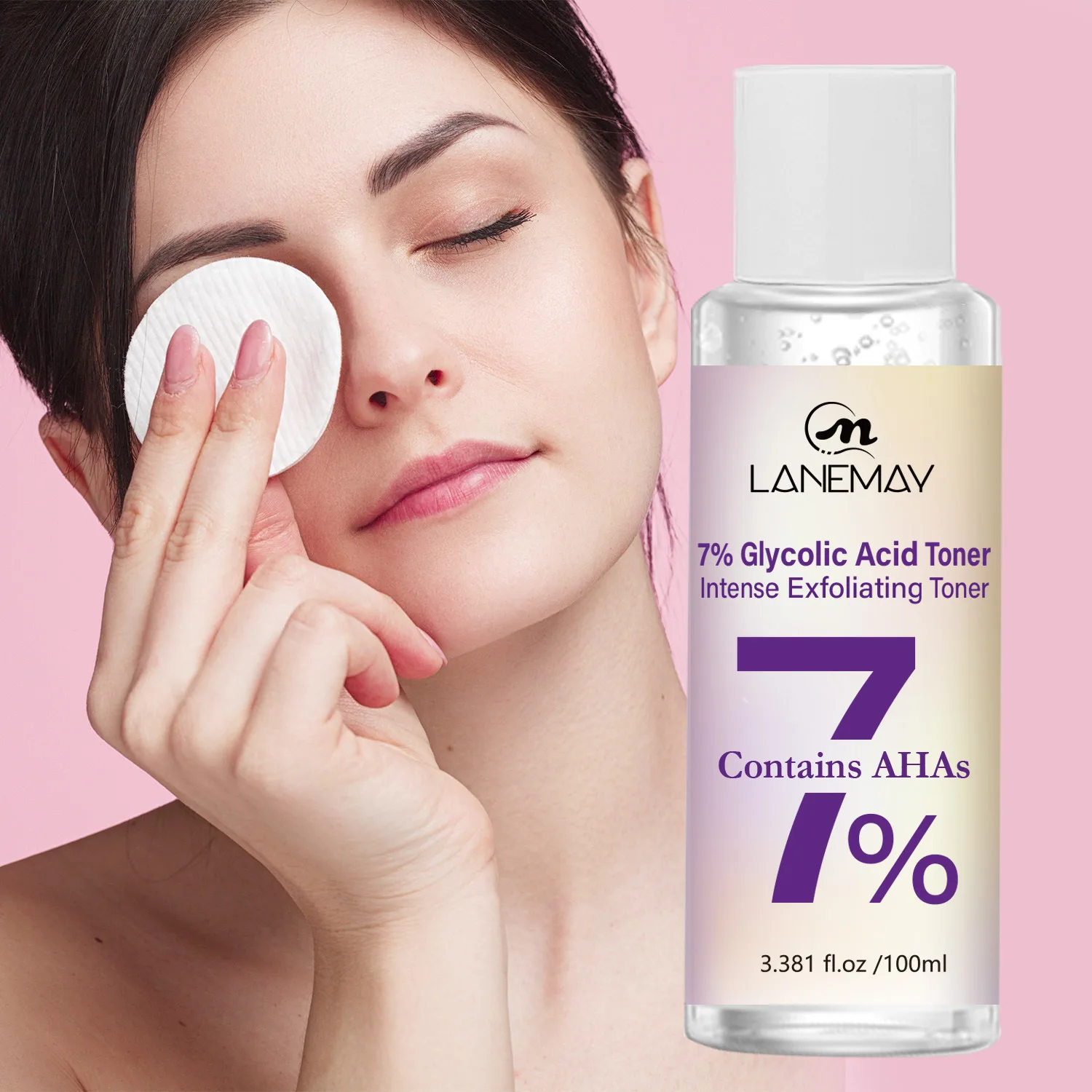 7% Glycolic Acid Toner – Intense Exfoliating & Hydrating Skin Refiner Reveal Smoother, Clearer Skin.