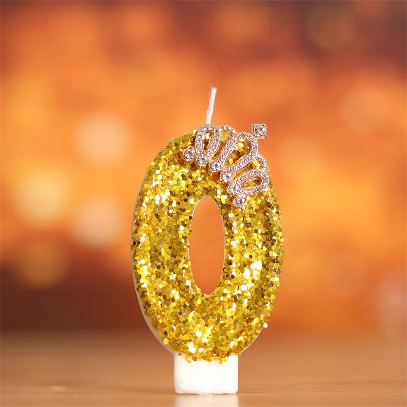 Golden Birthday Number Large Candles Girl Decoration Halloween Party Supplies Home Decorative Candles And Accessories Candle
