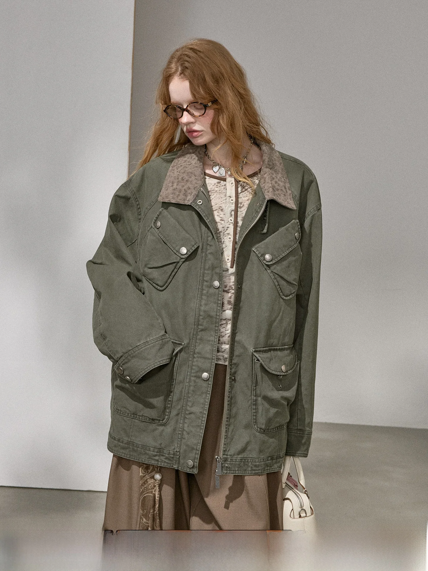 

Женская утепленная хлопковая куртка DIDDI MODA с леопардовым принтом, теплая зимняя верхняя одежда с длинными рукавами